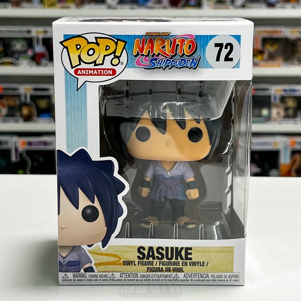 Funko Pop Anime Naruto Shippuden Sasuke Uchiha 72 Animation Vinyl Figure NIB Toy